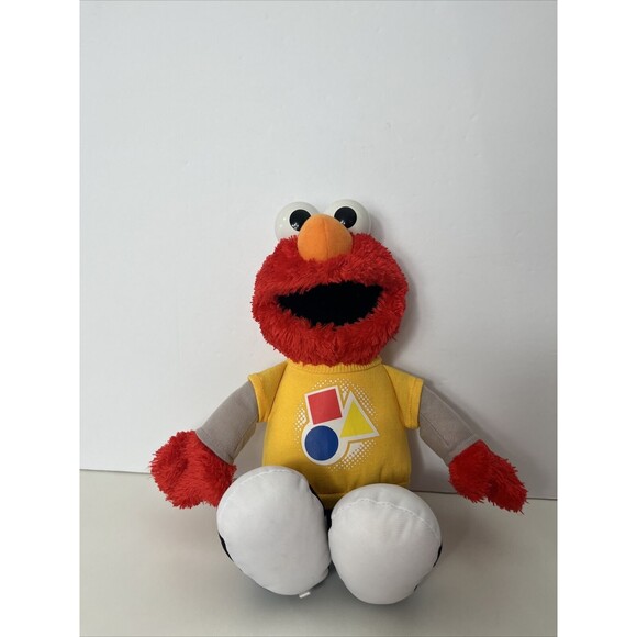 Playskool Sesame Street Elmo SHAPES COLORS Learning Plush Doll Talking Hasbro - Picture 7 of 9